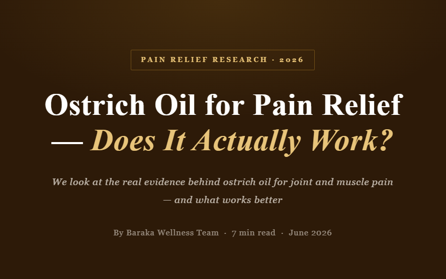 Ostrich Oil for Pain Relief — Does It Actually Work?
